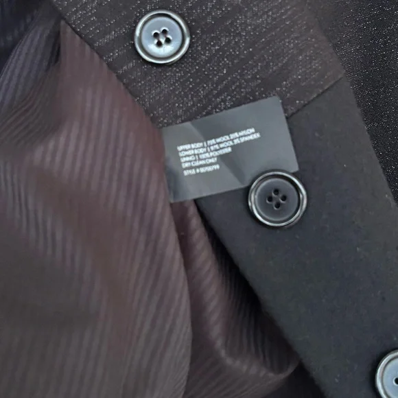 Club Monaco Black Cropped Shimmer Wool Jacket Size 8 Medium - Picture 4 of 6